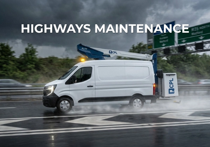 KL17P van mounted cherry picker for highways maintenance