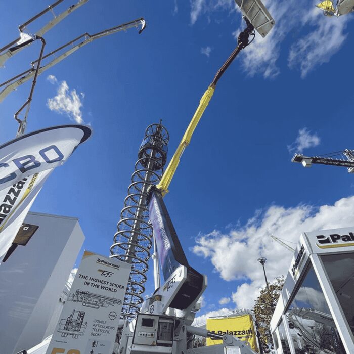 Palazzani TTZJ 58 | 58m Heavy Tracked Spider Cherry Picker Palazzani-spider-lift-TTZJ-58-at-Bauma